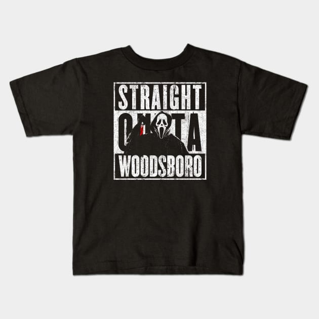 Woodsboro Kids T-Shirt by huckblade